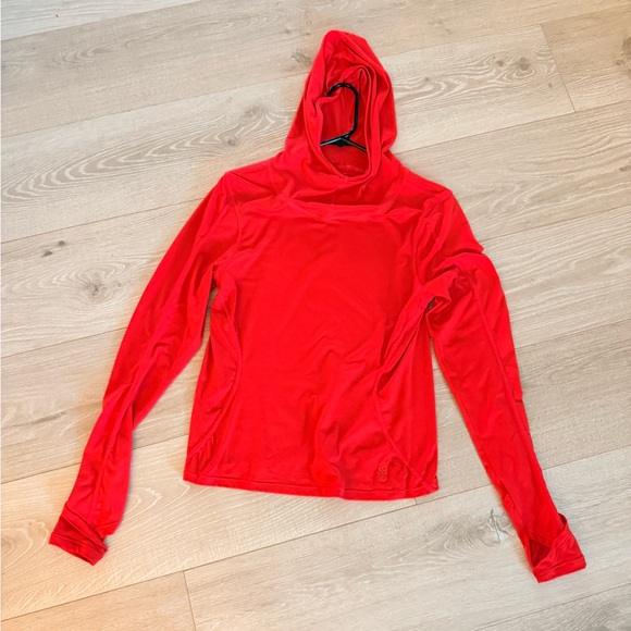 Free People Misty Morning red layering hoodie Medium - Picture 10 of 10